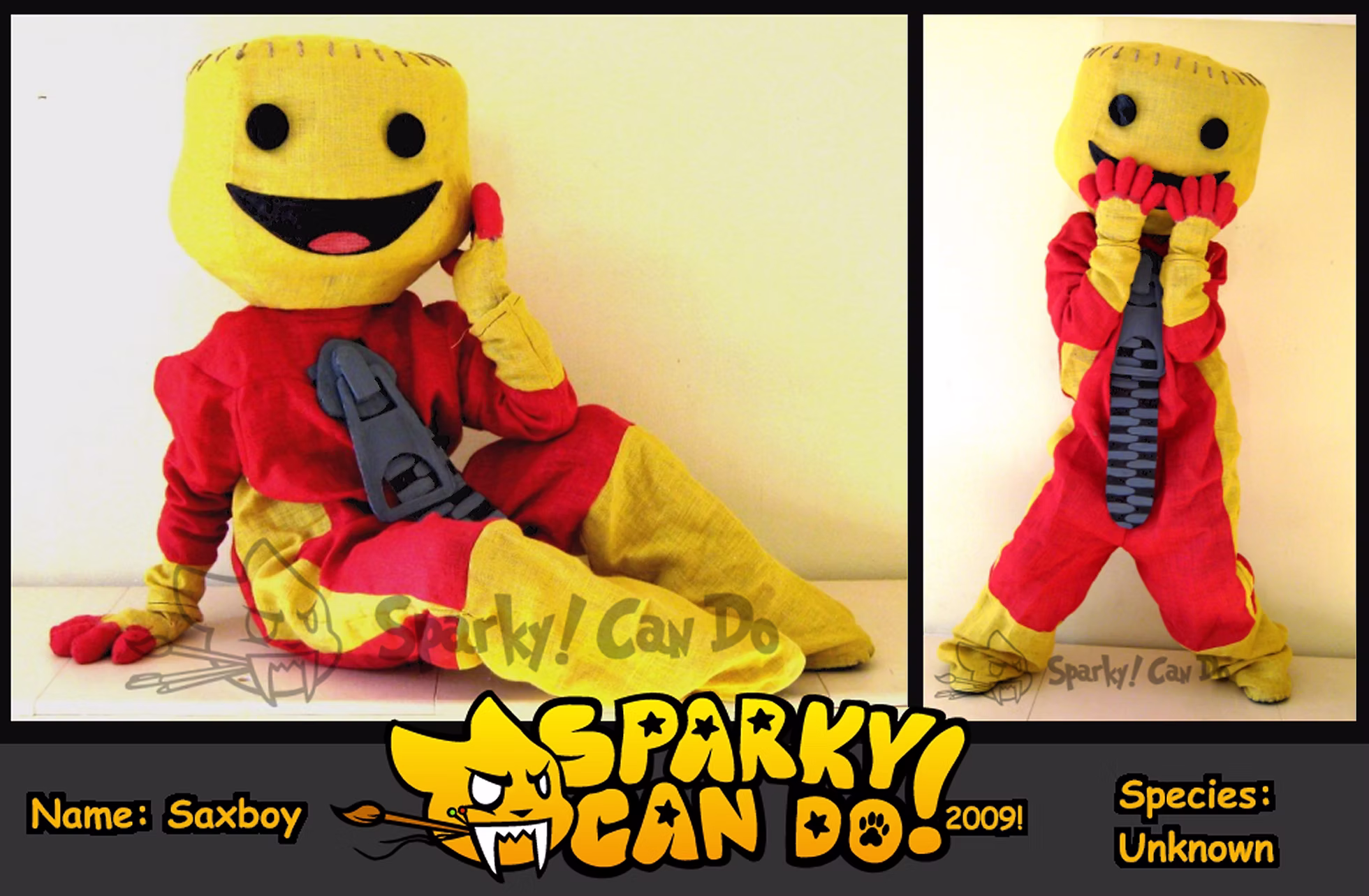 SparkyCanDo fursuit — Profile, 2007-2010