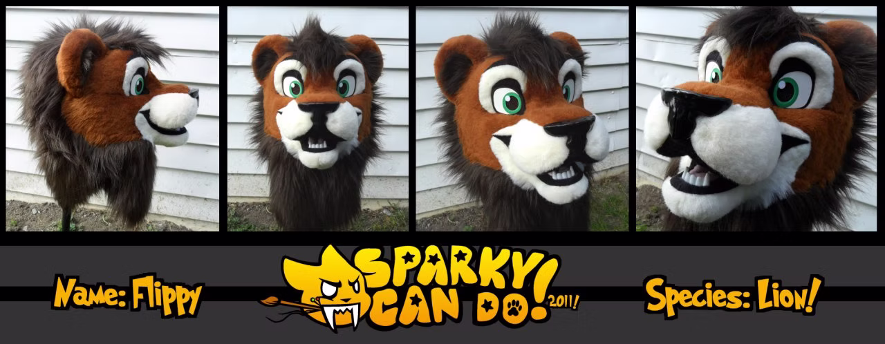 SparkyCanDo fursuit — Flippy, 2011
