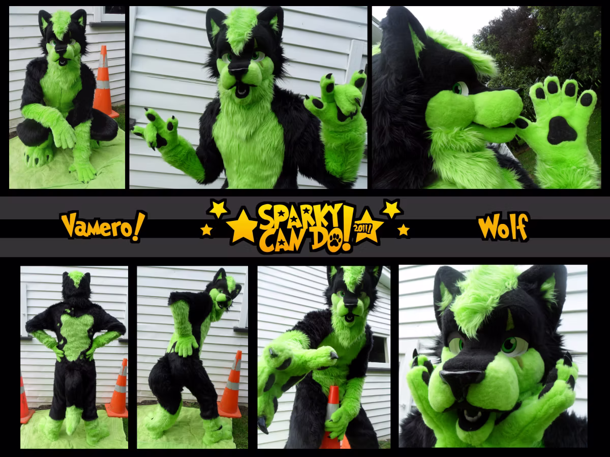 SparkyCanDo fursuit — Vamero, 2011