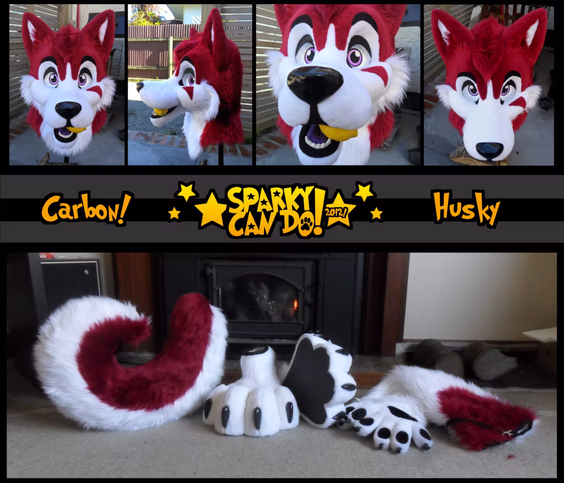 SparkyCanDo fursuit commission photo, 2012