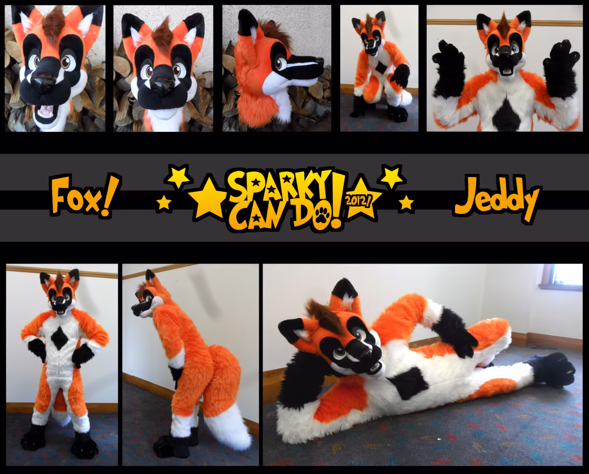 SparkyCanDo fursuit commission photo, 2012