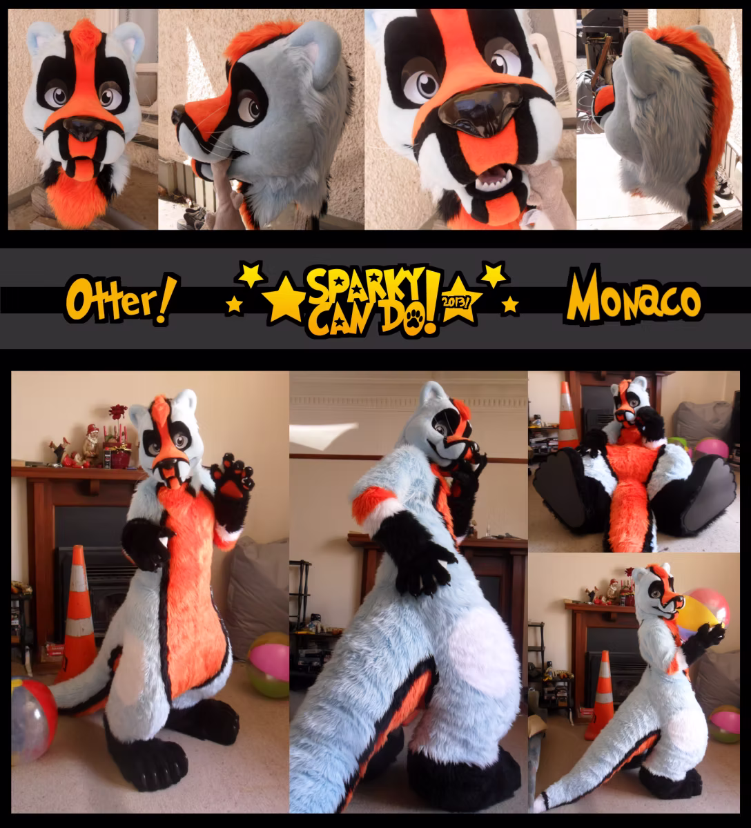 SparkyCanDo fursuit commission photo, 2013