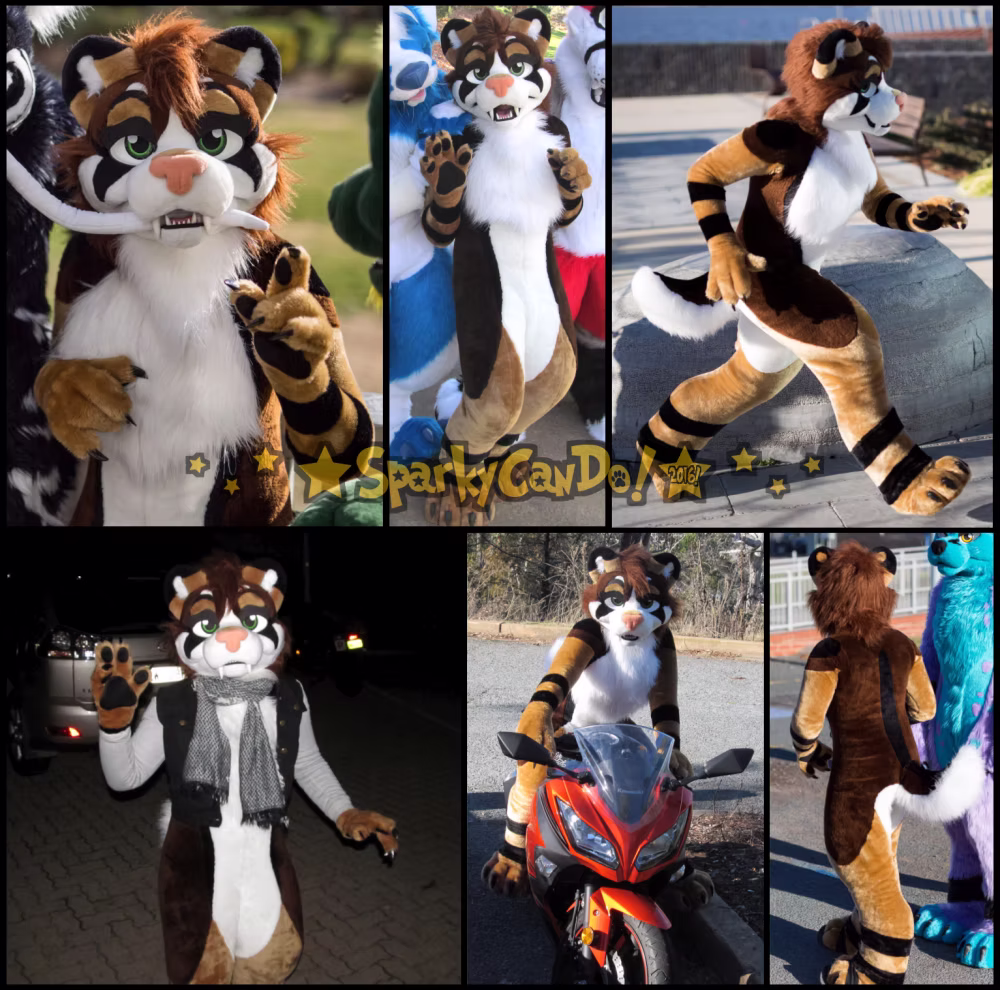 SparkyCanDo fursuit commission photo, 2016