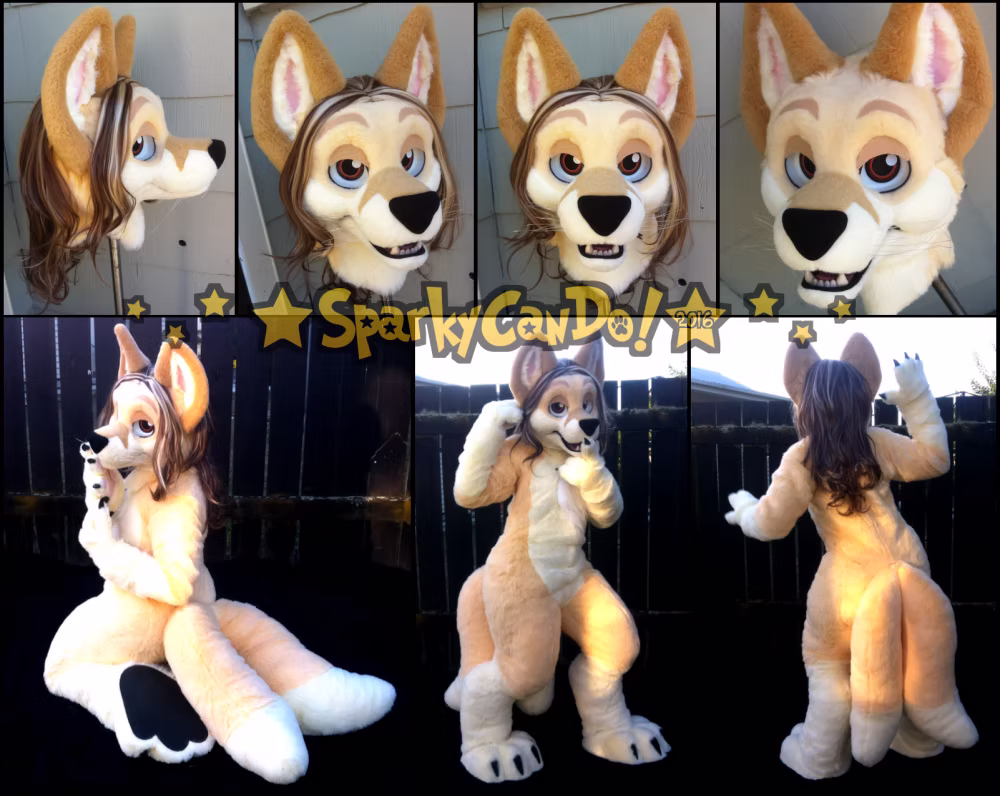 SparkyCanDo fursuit commission photo, 2016