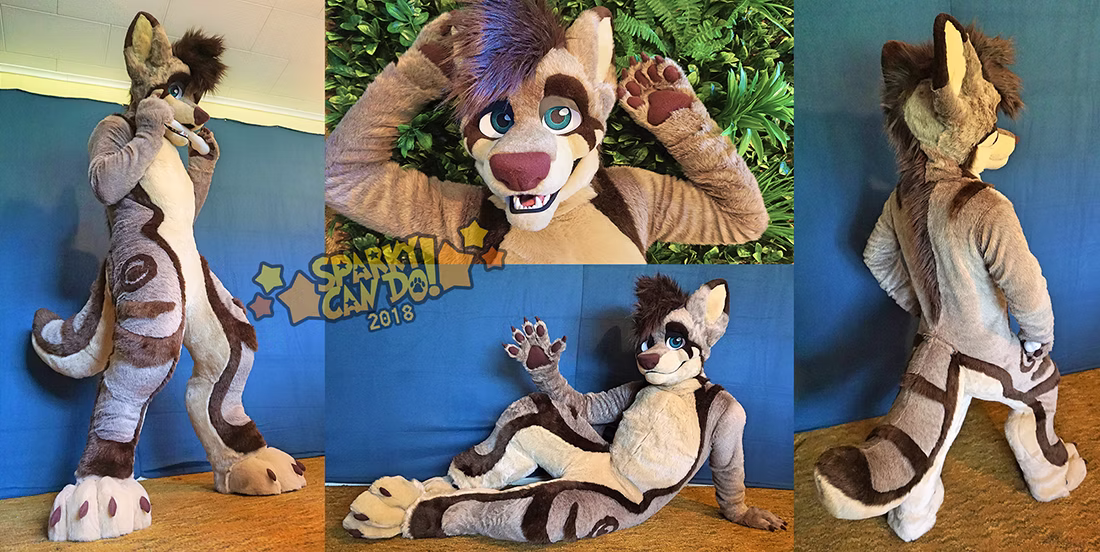 SparkyCanDo fursuit — Body, 2018