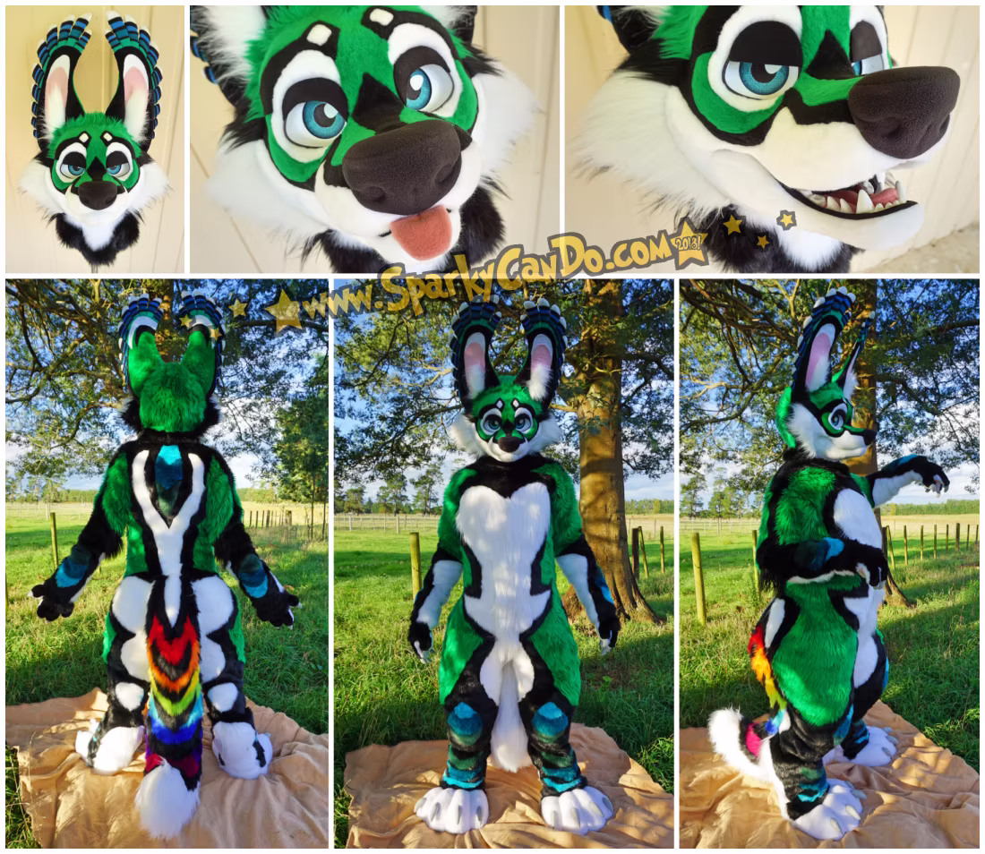 SparkyCanDo fursuit — DoneSmall, 2018