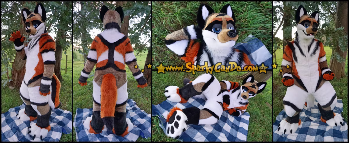 SparkyCanDo fursuit — Finished, 2018