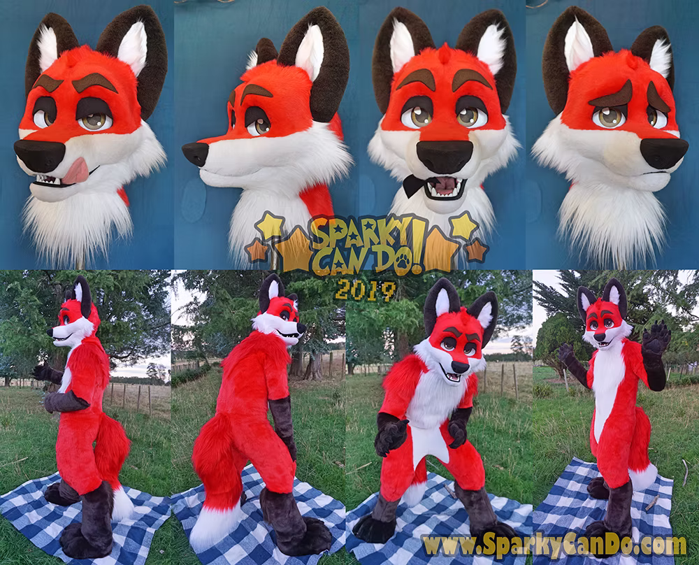 SparkyCanDo fursuit — Fox, 2019