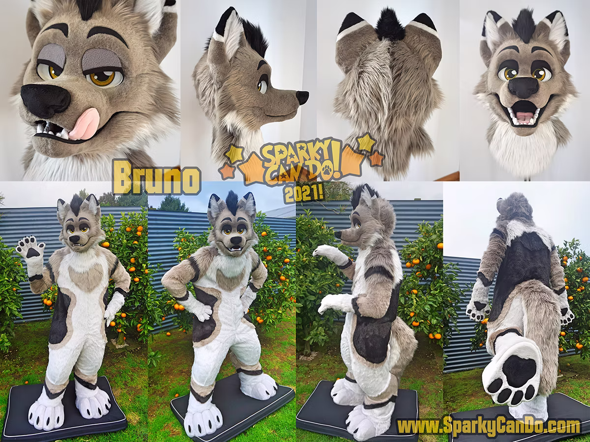 SparkyCanDo fursuit — Bruno, 2021